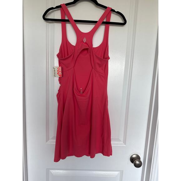 NWT Free People Movement Never Better Dress in Hibiscus, L - Picture 3 of 10